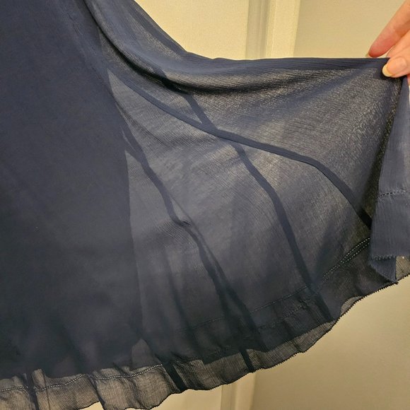 Jones Wear Sz 8 Navy swing skirt - Picture 3 of 11